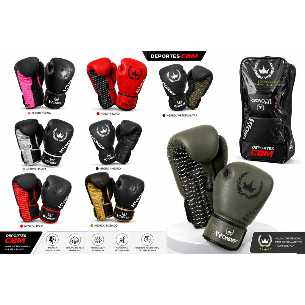 Guantes de Boxeo Wonder Sport Profesionales | MMA y Artes Marciales