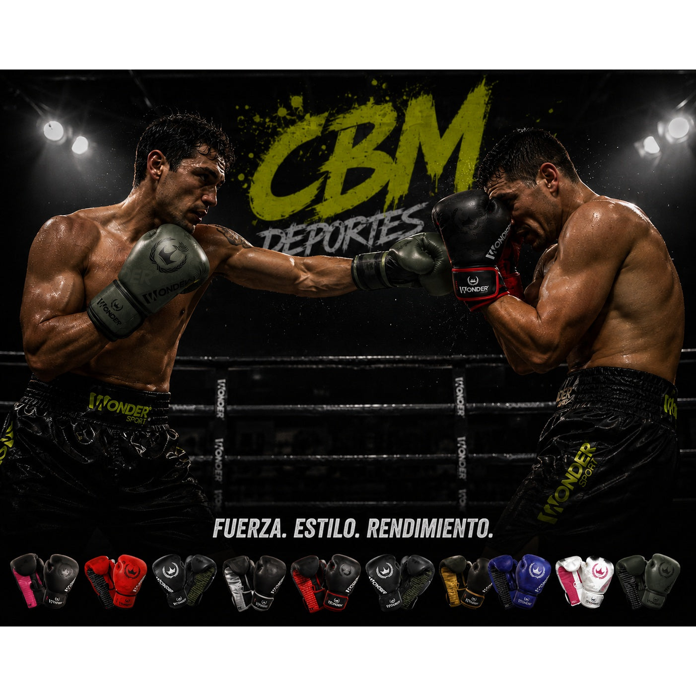 Guantes de Boxeo Wonder Sport Profesionales | MMA y Artes Marciales