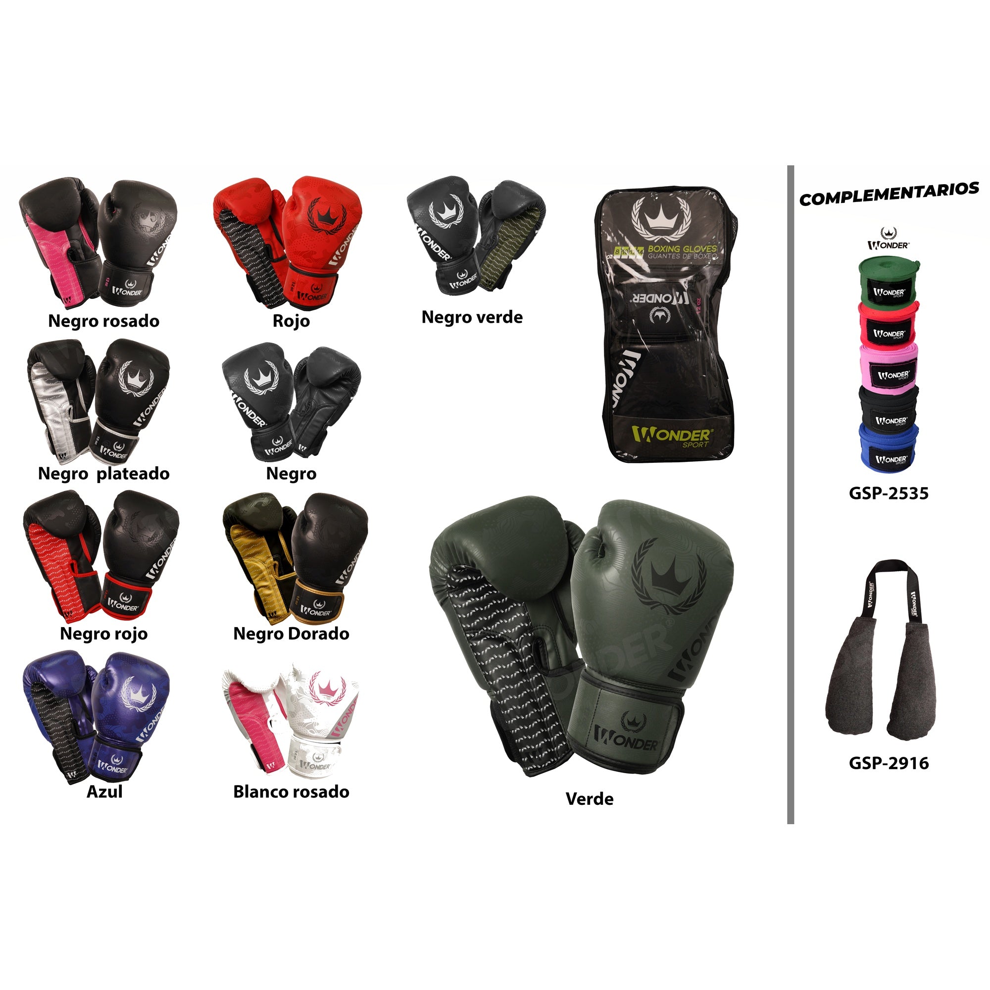 Guantes de Boxeo Wonder Sport Profesionales | MMA y Artes Marciales
