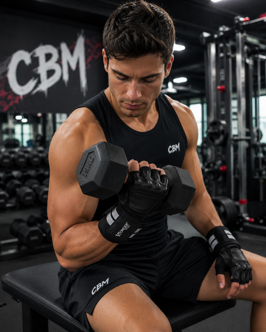 Guantes para Gimnasio con Muñequera y Agarre Antideslizante | Deportes CBM