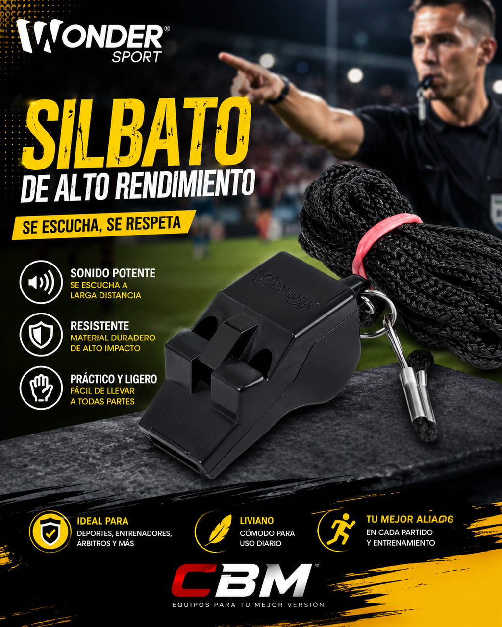 Silbato Deportivo O De Supervivencia 120 DB