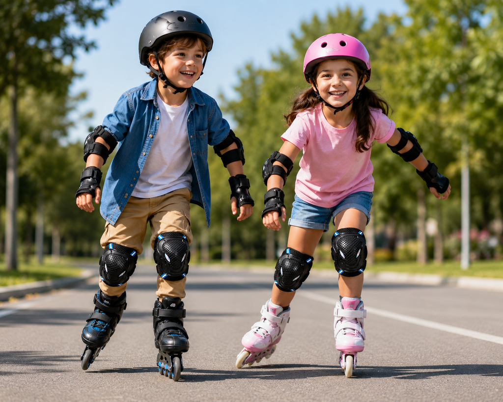 Kit De Protección Para Niños Patineta Patinaje Patines Y Skate x6