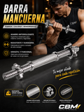 Barra Mancuerna En Acero Cromado