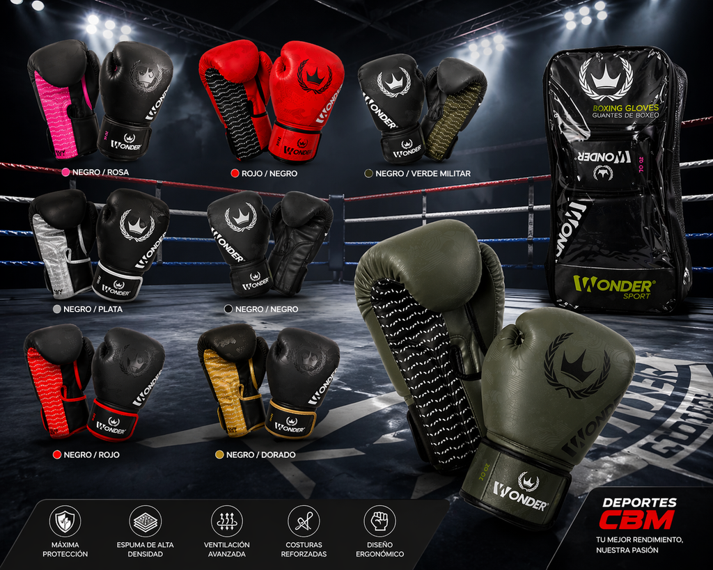 Guantes De Boxeo Wonder Sport Elite Profesionales