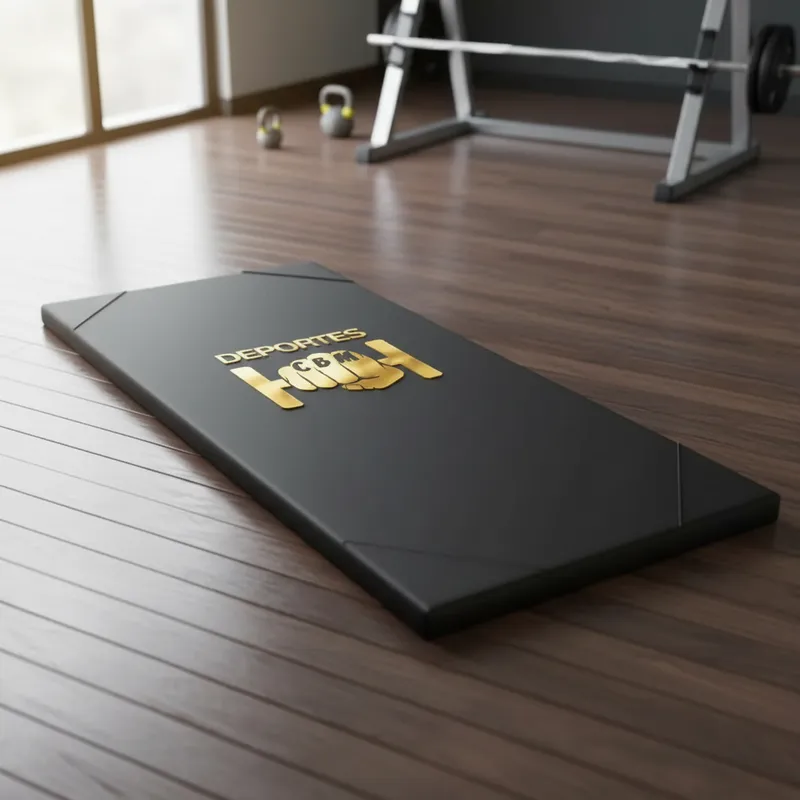 Colchoneta Deportiva Gold Premium Logo Dorado