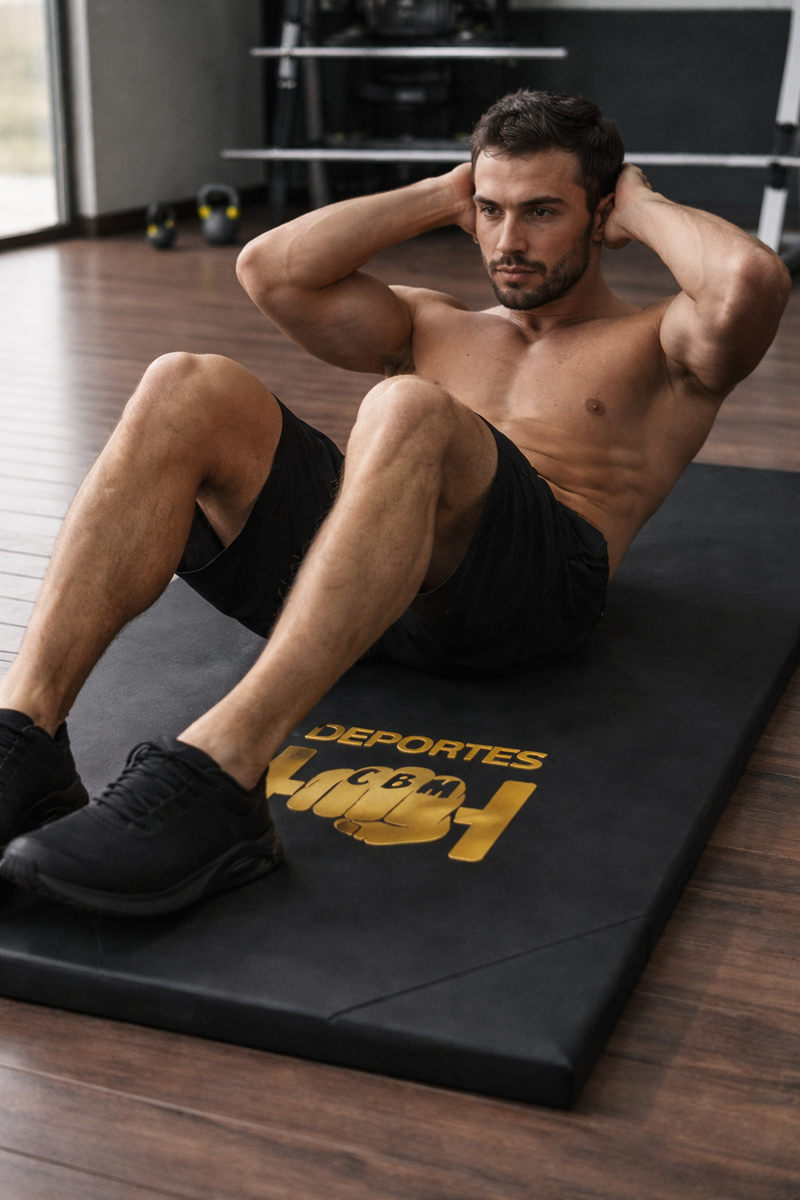 Colchoneta Deportiva Gold Premium Logo Dorado