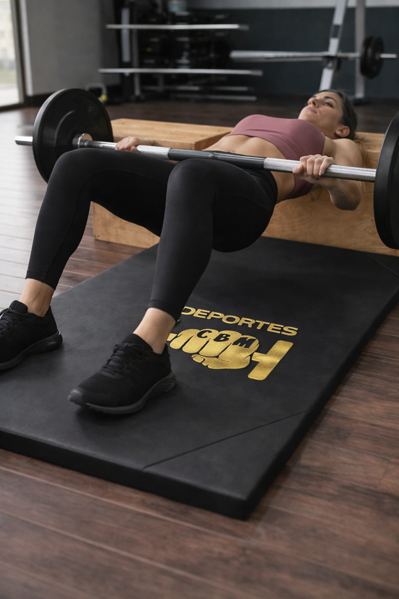 Colchoneta Deportiva Gold Premium Logo Dorado