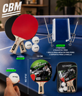 Raquetas De Ping Pong Con Malla Y Pelotas Tenis De Mesa