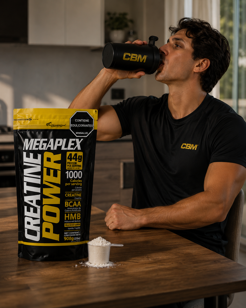 Megaplex Creatine Power 10 Lb - Proteína De Suero De Leche + Creatina Monohidrato