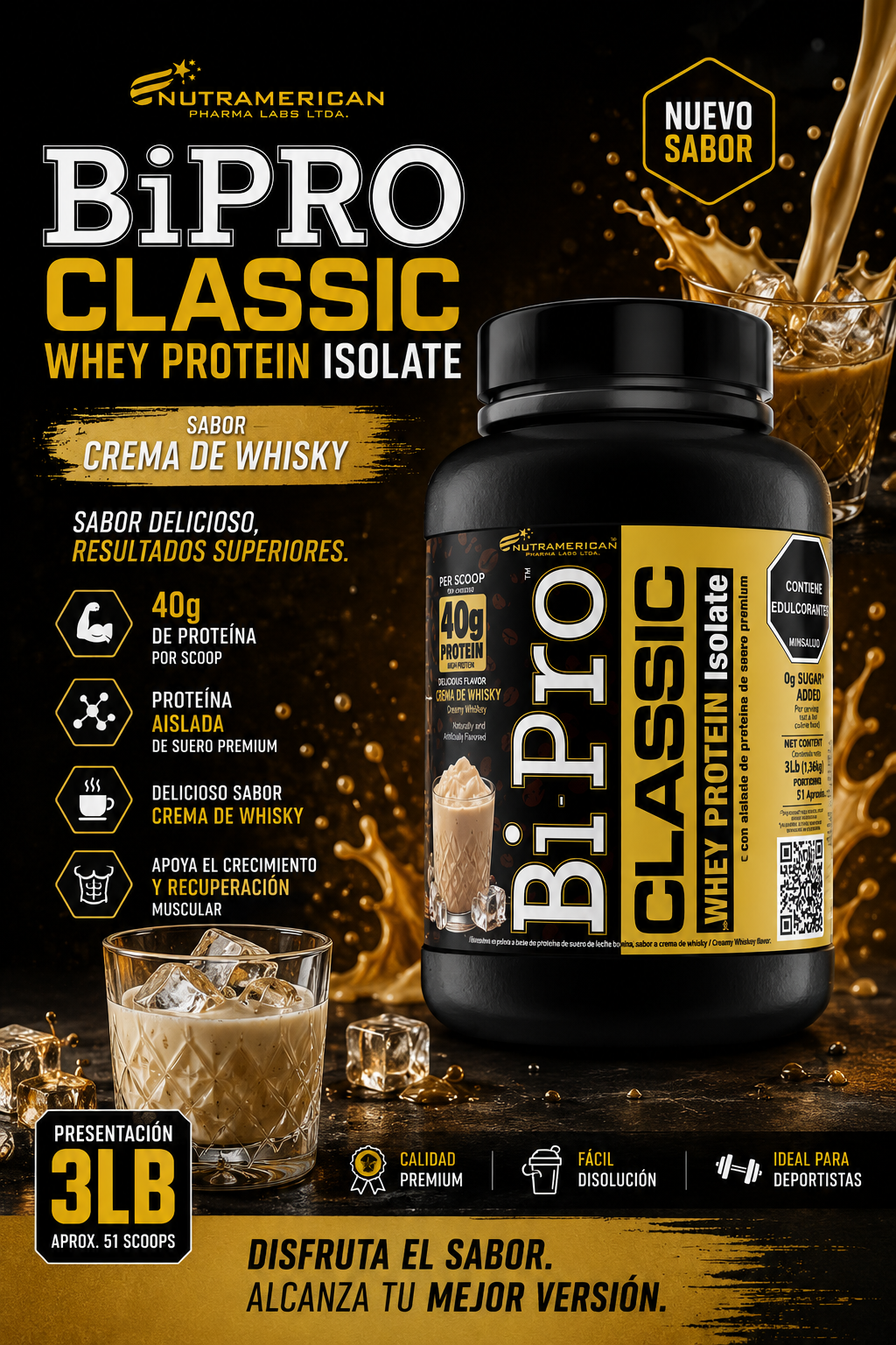 Proteína Whey Protein Bipro Classic