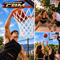 Malla de Baloncesto Nylon Ultra Gruesa para Aro de Basketball x 2 Unidades con Estuche