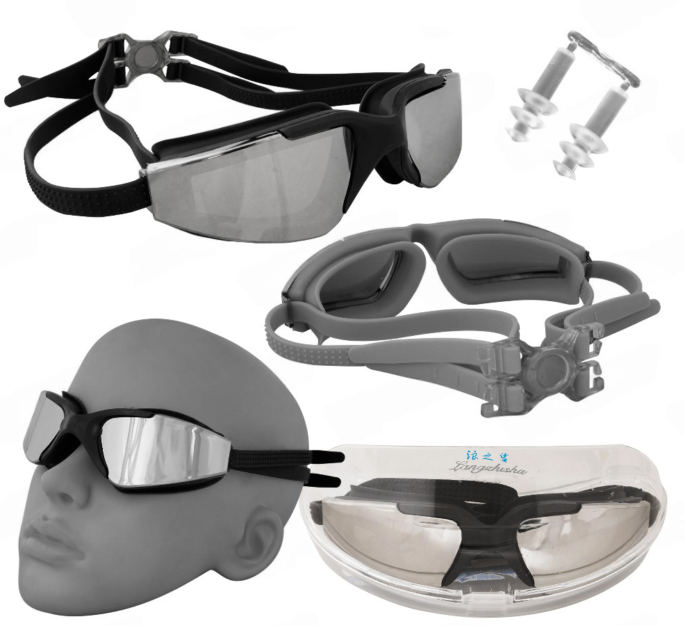 Gafas Lentes de Natación De Lujo Con Estuche