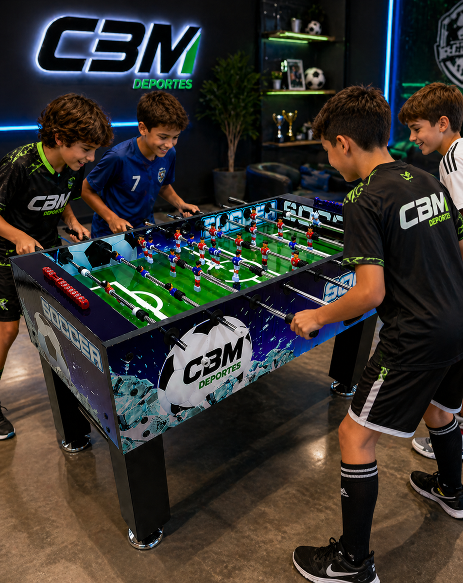 Futbolin o Futbolito Gigante azul 1,4 metros Juego De Mesa De Futbol