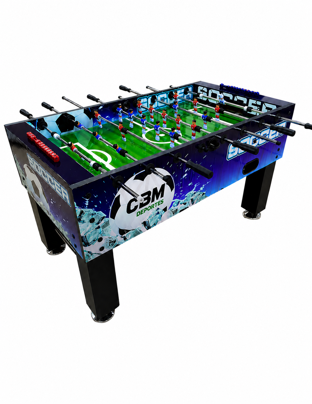 Futbolin o Futbolito Gigante azul 1,4 metros Juego De Mesa De Futbol