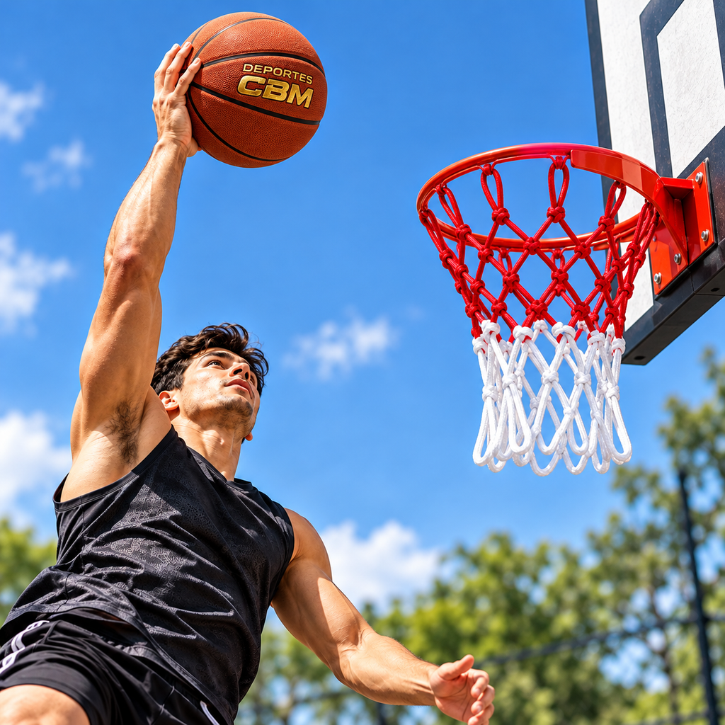 Malla de Baloncesto Gruesa para Aro de Basketball Tamaño Oficial #7 x2 Unidades
