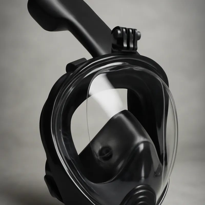 Careta Rostro Completo Profesional Vision Completa 180° Con Snorkel