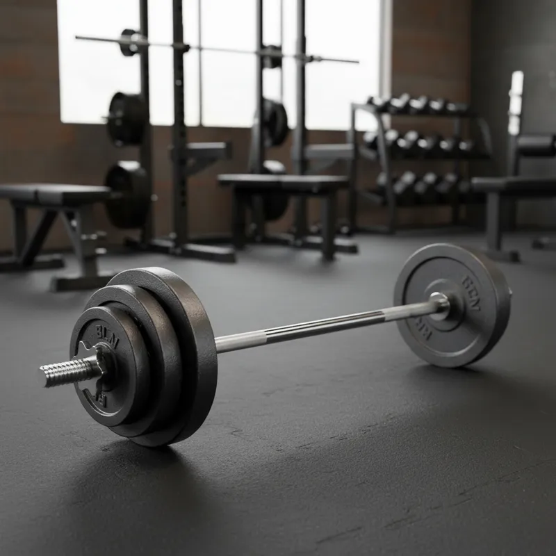 Barra para Pesas Recta de 1.20 m y 1.50 m – Barra para Discos de Gimnasio