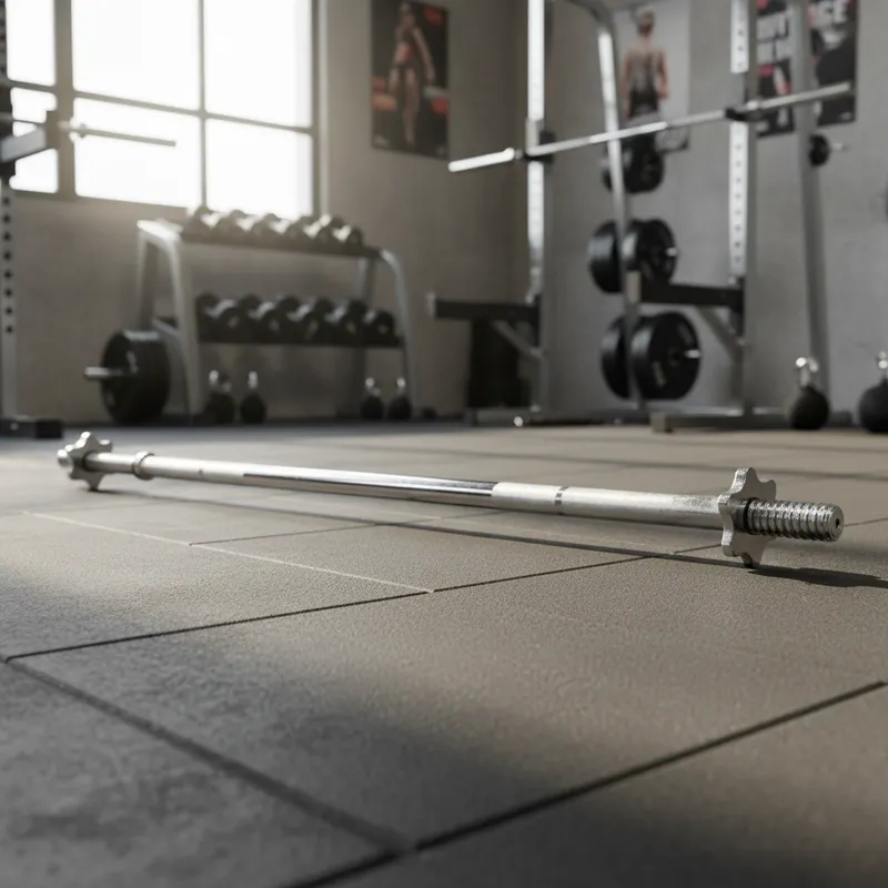 Barra para Pesas Recta de 1.20 m y 1.50 m – Barra para Discos de Gimnasio