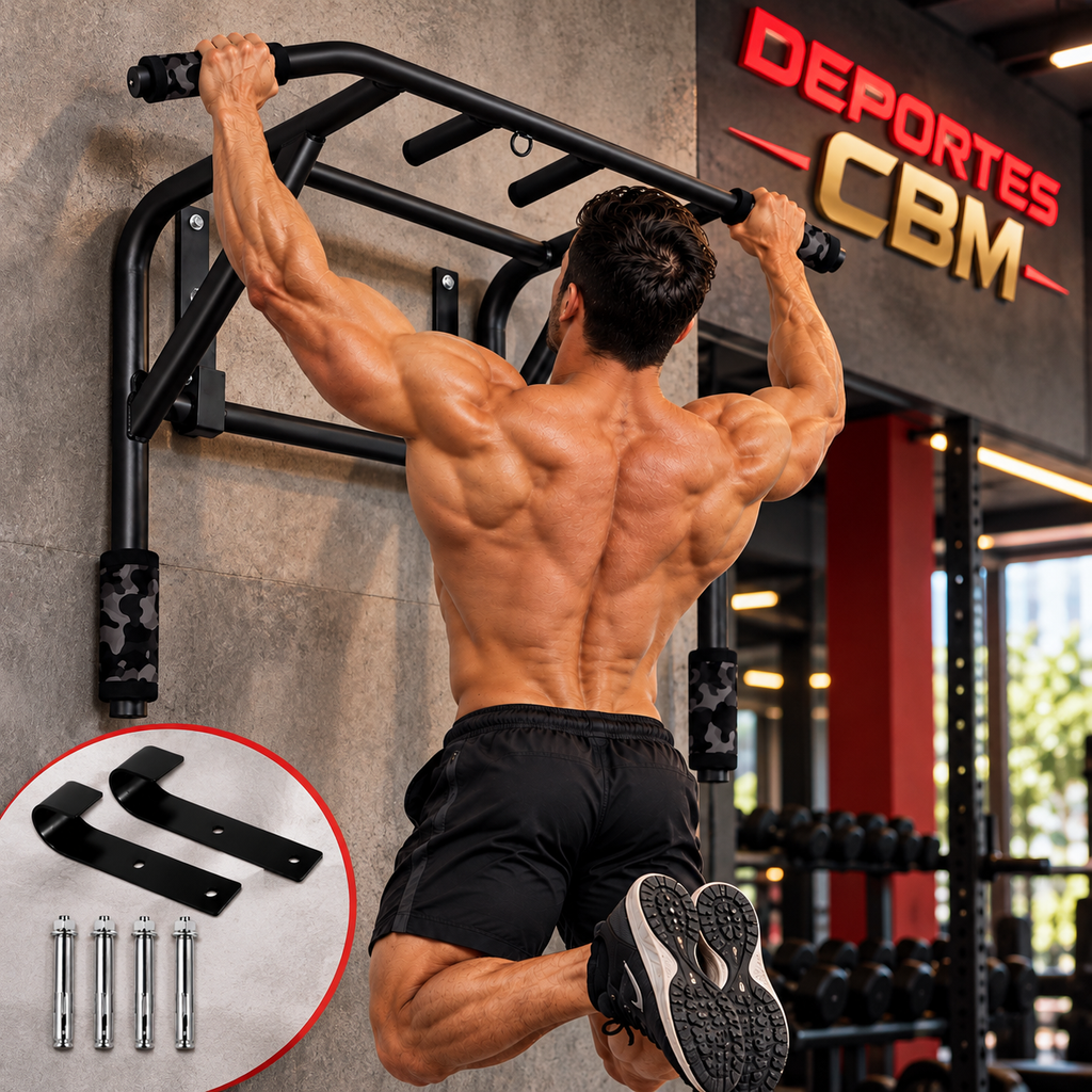 BARRA MULTIFUNCIONAL PARA ENTRENAMIENTO DE DOMINADAS Y FONDOS