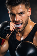 Protector Bucal Sencillo Termomoldeable en Silicona para Boxeo y MMA