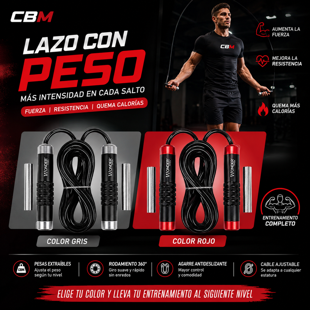 Lazo De Salto Con Peso
