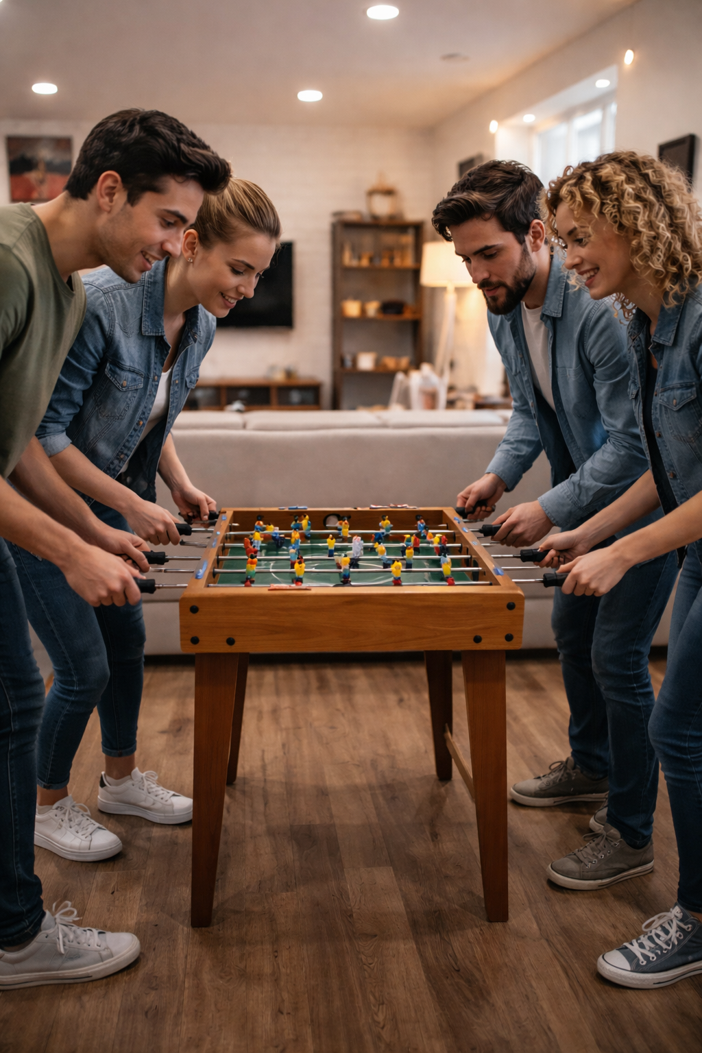 Futbolín Futbolito Importado Para Niños y Adultos 18 Jugadores (Muñecos)