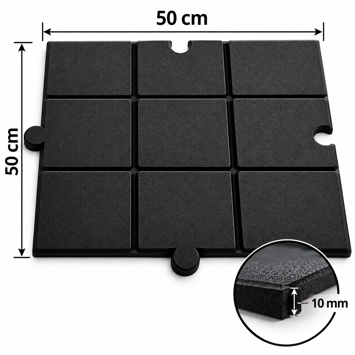 Piso Protector de Caucho para Gimnasio, Pesas y Entrenamiento Deportivo