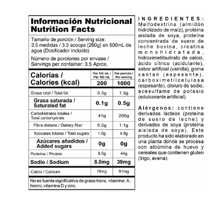 Megaplex Creatine Power 10 Lb - Proteína De Suero De Leche + Creatina Monohidrato