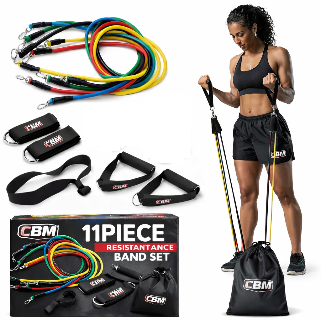 Kit de Bandas Elásticas de resistencia theraband Teratubos x11 Accesorios