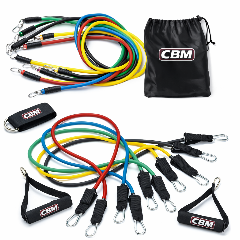 Kit de Bandas Elásticas de resistencia theraband Teratubos x11 Accesorios